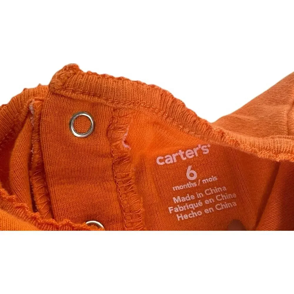 Carters Girls Daddy Under My Spell Halloween Bodysuit Pumpkin‎ Hat Booties 3-6M
